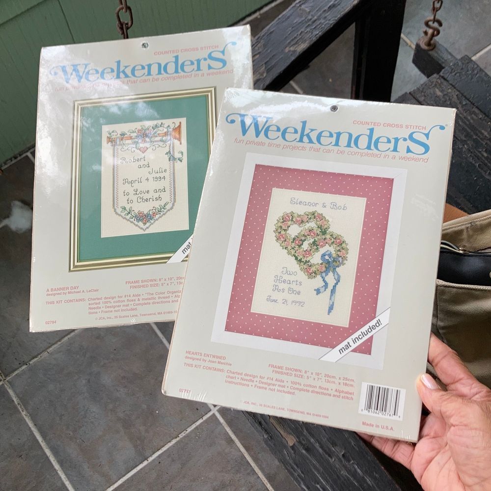Weekenders Counted Cross Stitch TWO(2) NEW SEALED